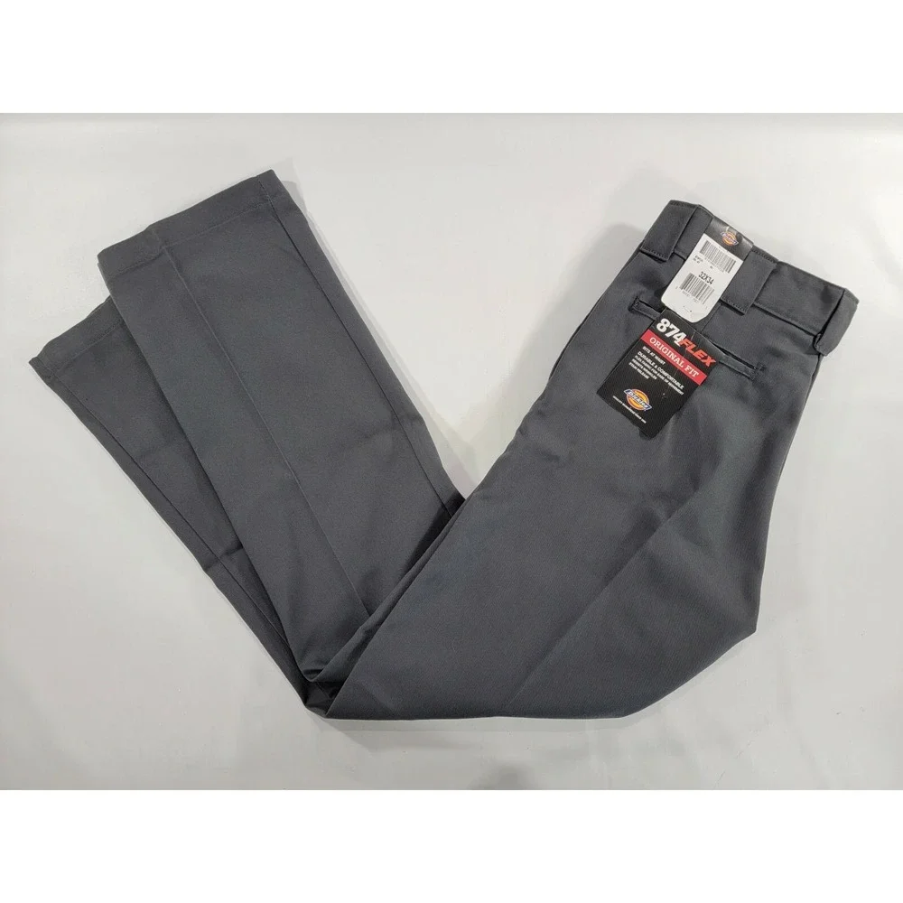 Dickies Men's 874 Flex Work‎ Original Fit Pant Charcoal 32x34 New With Tags!
